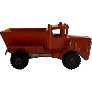1983 Hot Wheels Oshkosh Snow Plow Truck Orange Diecast Vintage